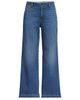 Lands' End Lands' End Plus Size Recover Denim Mid Rise Wide Leg Ankle Jeans - 5