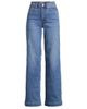 Lands' End Lands' End Plus Size Recycled High Rise Wide Leg Denim Jeans - 3