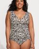 Lands' End Lands' End Plus Size Sculpting Suit Sweetheart V-Wire High Leg One Piece Swimsuit - 1