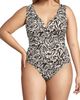 Lands' End Lands' End Plus Size Sculpting Suit Sweetheart V-Wire High Leg One Piece Swimsuit - 3