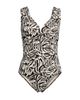 Lands' End Lands' End Plus Size Sculpting Suit Sweetheart V-Wire High Leg One Piece Swimsuit - 5