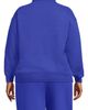 Lands' End Lands' End Plus Size Serious Sweats Relaxed Quarter Zip Pullover Sweatshirt - 2