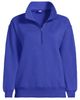 Lands' End Lands' End Plus Size Serious Sweats Relaxed Quarter Zip Pullover Sweatshirt - 3