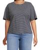 Lands' End Lands' End Plus Size Short Sleeve Slub Jersey Eyelet T-Shirt - 1