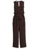 Lands' End Lands' End Plus Size Sleeveless Creaseless Wrap Jumpsuit with Smocked Waist - 3