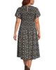 Lands' End Lands' End Plus Size Smocked Midi Dress - 2
