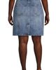 Lands' End Lands' End Plus Size Soft Denim Classic 5 Pocket Above the Knee Skirt - 2