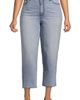 Lands' End Lands' End Plus Size Soft Denim Mid Rise Relaxed Straight Crop Jeans - 3