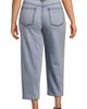 Lands' End Lands' End Plus Size Soft Denim Mid Rise Relaxed Straight Crop Jeans - 4