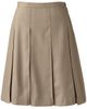 Lands' End Lands' End Plus Size Solid Top of Knee Box Pleat Skirt - 3