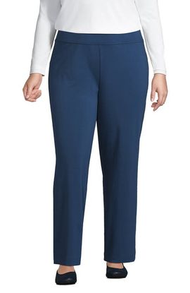 Lands' End Lands' End Plus Size Starfish Mid Rise Straight Leg Pants