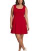 Lands' End Lands' End Plus Size Starfish Scoop Neck Sleeveless Mini Dress - 1
