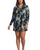 Lands' End Lands' End Plus Size Sunshade Upf 50 Hooded Mini Swim Swim Cover-up Dress - 3