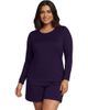 Lands' End Lands' End Plus Size Sunshade Upf 50 Long Sleeve Rash Guard Swim Tee - 1