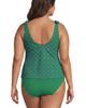 Lands' End Lands' End Plus Size Tie Shoulder Flutter Tankini Top - 2