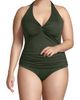 Lands' End Lands' End Plus Size Twist Halter Tankini Top - 1
