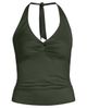 Lands' End Lands' End Plus Size Twist Halter Tankini Top - 3