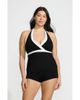 Lands' End Lands' End Plus Size V-Neck Halter Tankini Top - 1