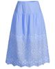 Lands' End Lands' End Poplin Drop Waist Midi Skirt - 5