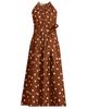Lands' End Lands' End Poplin Halter Midi Dress - 5