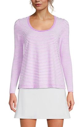 Lands' End Lands' End Power Performance Long Sleeve Scoopneck Tee
