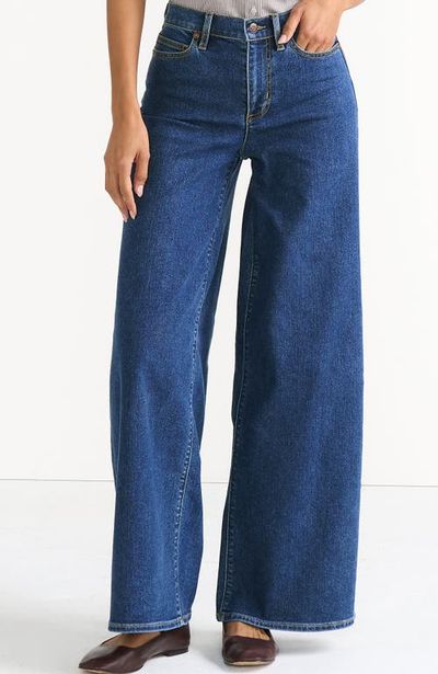 Lands' End Lands' End Recover Denim High Rise Extra Wide Leg Jeans