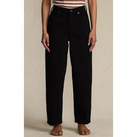 Lands' End Lands' End Recover High Rise Barrel Leg Ankle Jeans