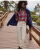 Lands' End Lands' End Recover High Rise Straight Leg Blue Jeans - 4