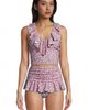 Lands' End Lands' End Ruffle Midkini Top and High Waisted Bottom Swimsuit Set - 1