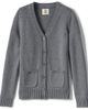 Lands' End Lands' End School Uniform Girls Cotton Modal Button Front Cardigan Sweater - 2