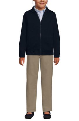 Lands' End Lands' End School Uniform Kids Legacy Full Zip Cardigan