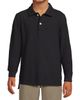 Lands' End Lands' End School Uniform Kids Long Sleeve Mesh Polo Shirt - 3