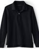 Lands' End Lands' End School Uniform Kids Long Sleeve Mesh Polo Shirt - 4