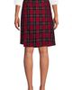 Lands' End Lands' End School Uniform Plaid A Line Tab Skort Top of Knee - 2