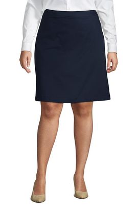 Lands' End Lands' End School Uniform Plus Size Blend Chino Skort Top of Knee