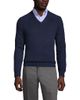 Lands' End Lands' End School Uniform Young Cotton Modal V-neck Sweater - 1