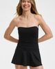 Lands' End Lands' End Sculpting Bandeau Lace Back Mini Swim Dress - 3