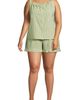 Lands' End Lands' End Seersucker 2 Piece Pajama Set - Tank and Shorts - 1