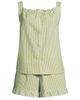 Lands' End Lands' End Seersucker 2 Piece Pajama Set - Tank and Shorts - 3