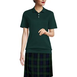 Lands' End Lands' End Short Sleeve Banded Bottom Polo Shirt
