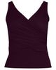 Lands' End Lands' End Slender Suit Tummy Control Wrap Tankini Swimsuit Top - 5