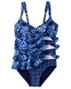 Lands' End Lands' End Smoothing Control Ruffle Fauxkini One Piece Swimsuit - 4