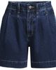 Lands' End Lands' End Soft Denim High Rise 7" Pleated Trouser Shorts - 5