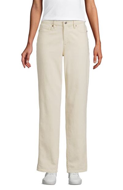 Lands' End Lands' End Soft Denim Mid Rise Boyfriend Jeans
