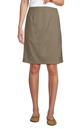 Lands' End Lands' End Solid A Line Tab Skort Top of Knee