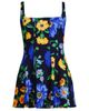 Lands' End Lands' End Square Neck Corset Seamed Swim Dress - 3