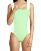 Lands' End Lands' End Square Neck High Leg One Piece Swimsuit - 1