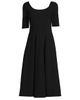 Lands' End Lands' End Starfish Elbow Sleeve Midi Fit and Flare Dress - 3
