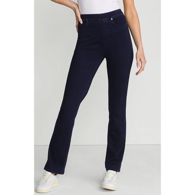 Lands' End Lands' End Starfish High Rise Knit Denim Straight Jeans