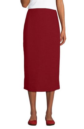 Lands' End Lands' End Starfish Side Zip Midi Skirt